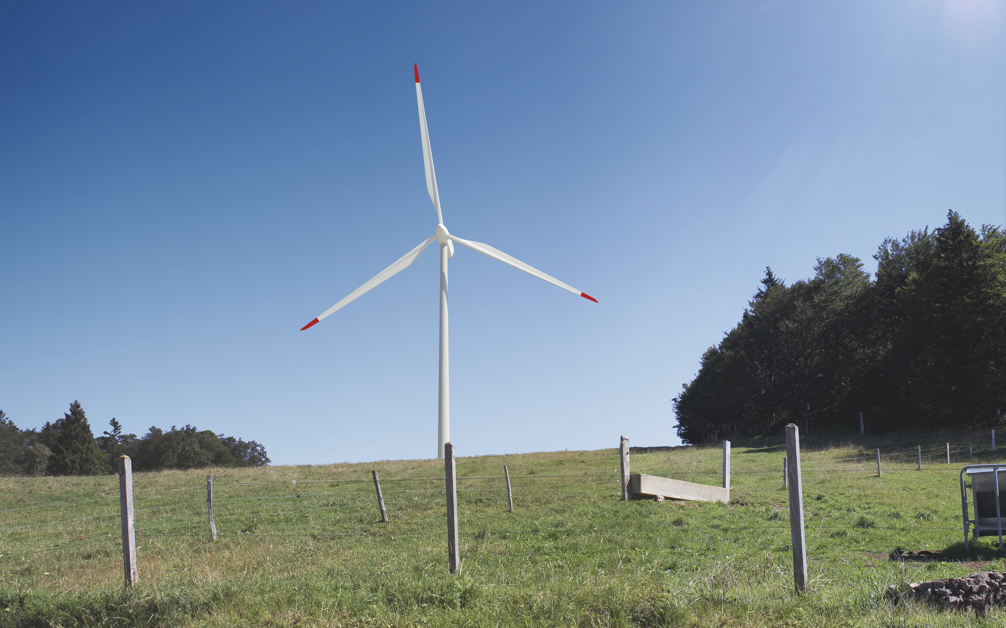 Windpark Grenchenberg mit geplanten Windenergieanlagen zur Stromproduktion im Winter