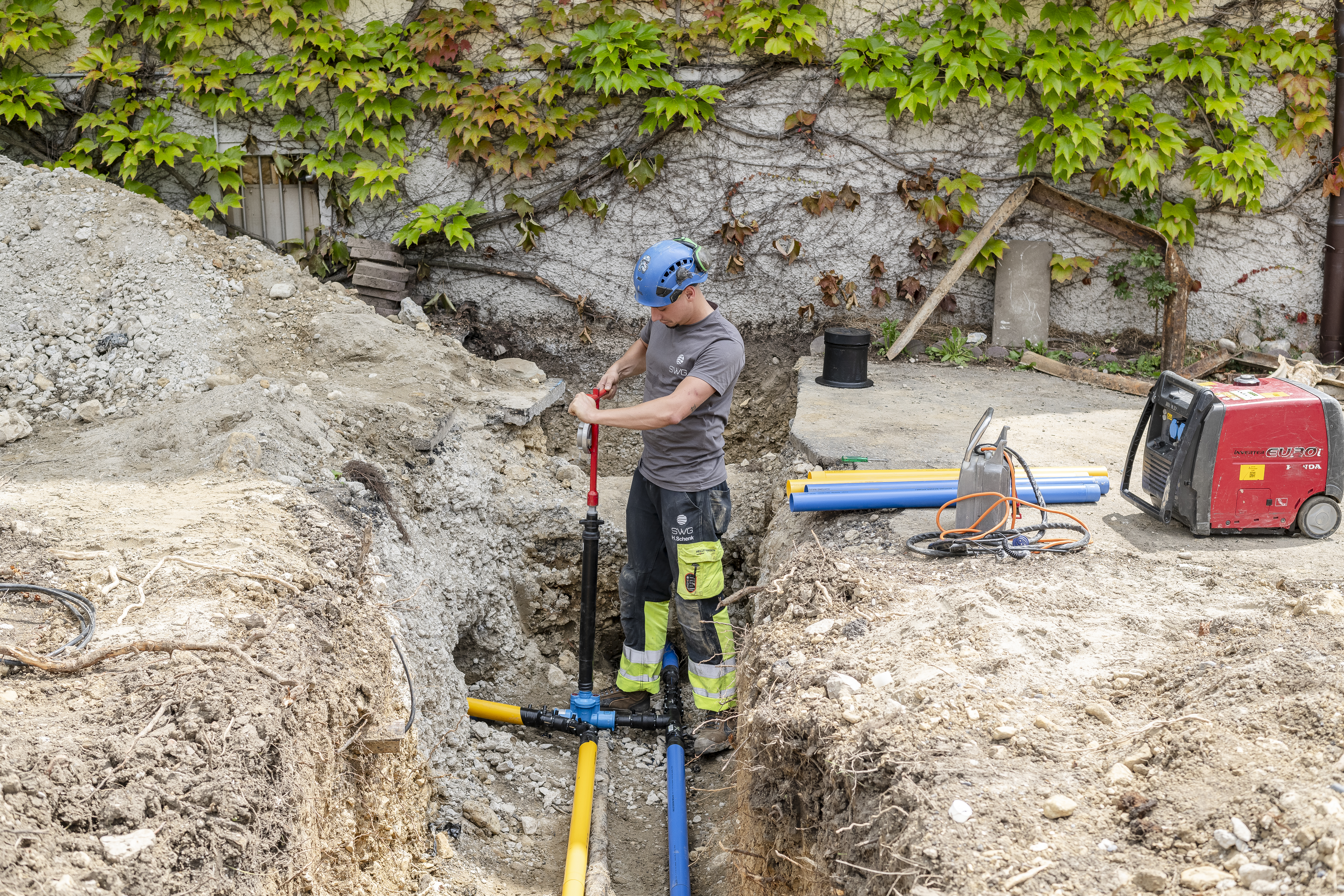SWG Grenchen erneuert Wasser- und Gasleitungen im Leitungsnetz für eine sichere Energie- und Wasserversorgung in Grenchen.
